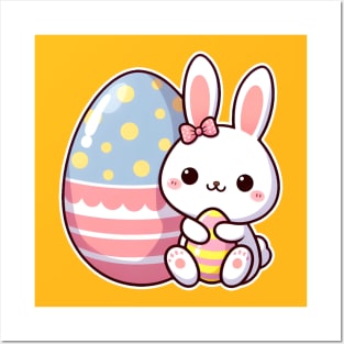 Cute Easter Bunny Posters and Art